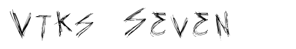 Vtks Seven font preview